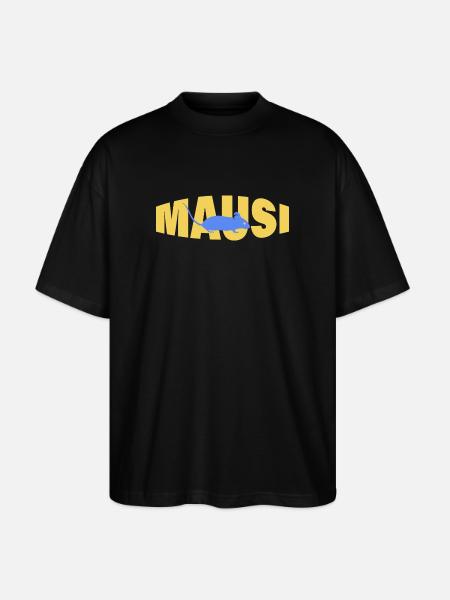 MAUSI - Stanley/Stella Oversized Unisex Bio T-Shirt Blaster 2.0 - Schwarz