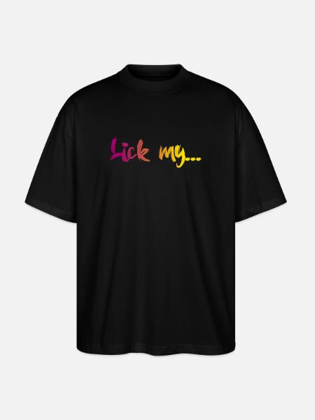Lèche mon - T-shirt bio Blaster 2.0 coupe oversize Stanley/Stella Unisexe - noir