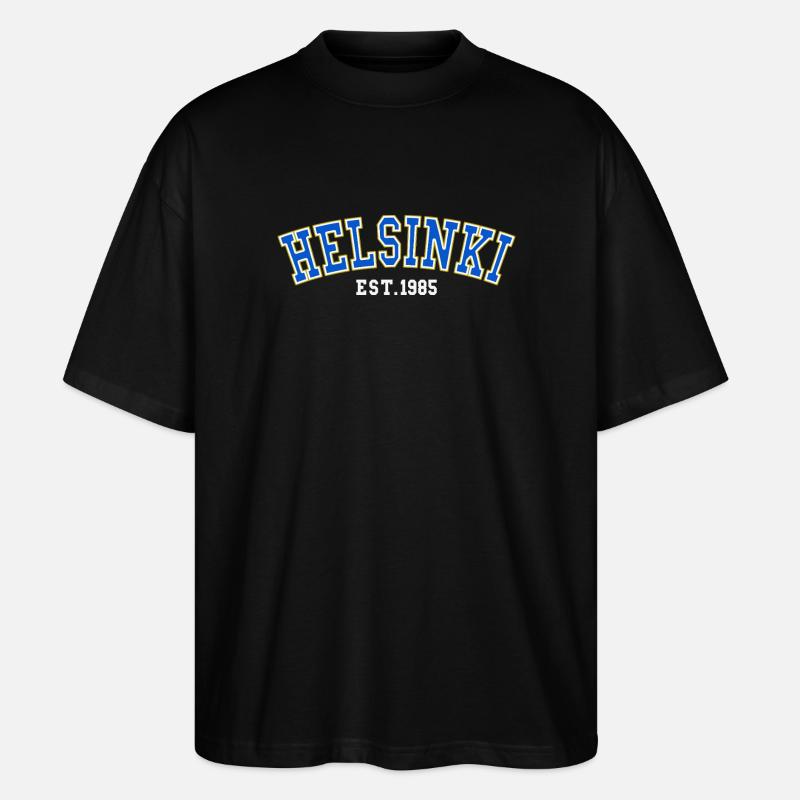Helsinki, gegründet 1985 - Stanley/Stella Oversized Unisex Bio T-Shirt Blaster 2.0 - Schwarz