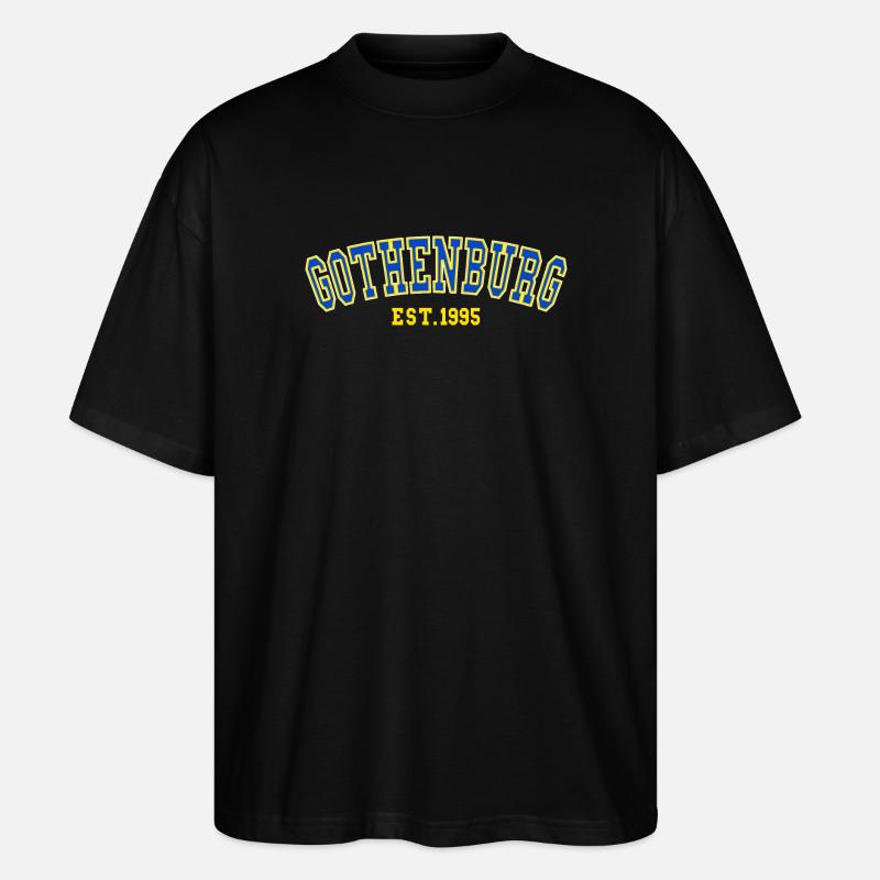 Göteborg Est. 1995 - Stanley/Stella Oversized Unisex Bio T-Shirt Blaster 2.0 - Schwarz