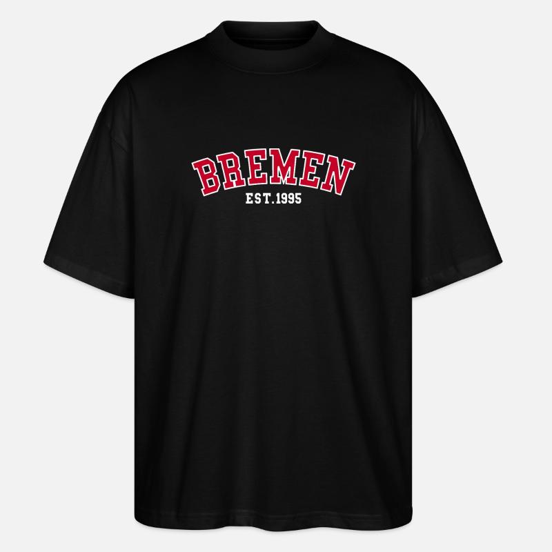 Brême Est. 1995 - T-shirt bio Blaster 2.0 coupe oversize Stanley/Stella Unisexe - noir