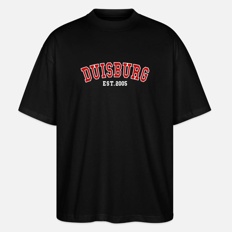 Duisburg Est. 2005 - T-shirt bio Blaster 2.0 coupe oversize Stanley/Stella Unisexe - noir