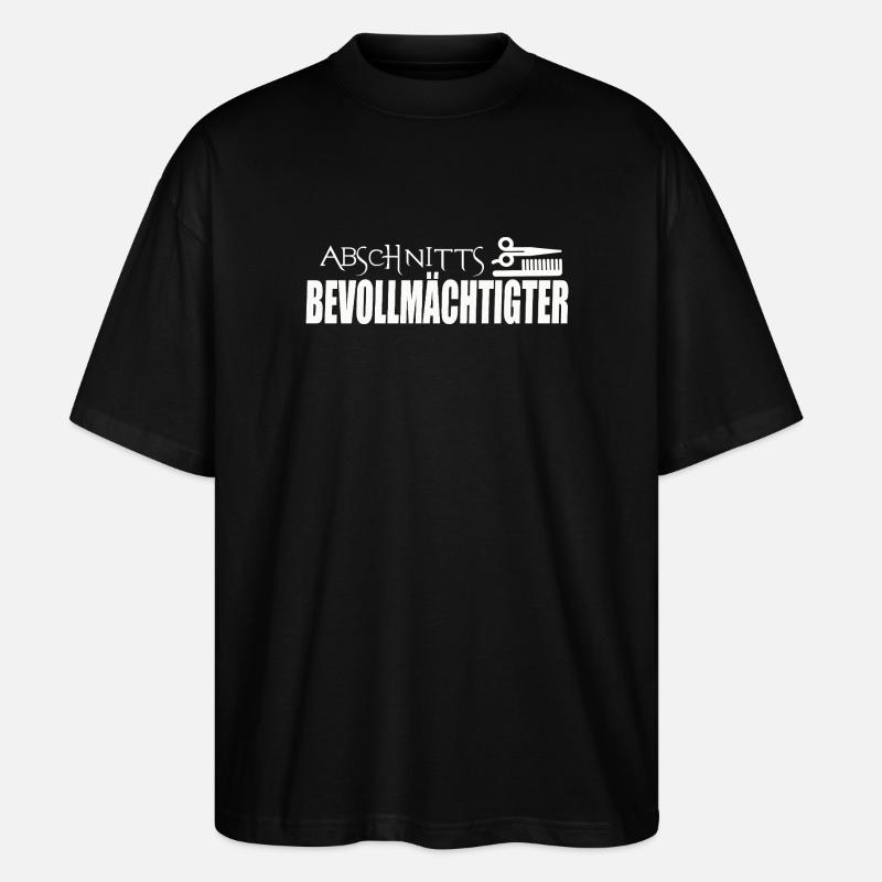 ABSCHNITTSBEVOLLMÄCHTIGTER - Stanley/Stella Oversized Unisex Bio T-Shirt Blaster 2.0 - Schwarz