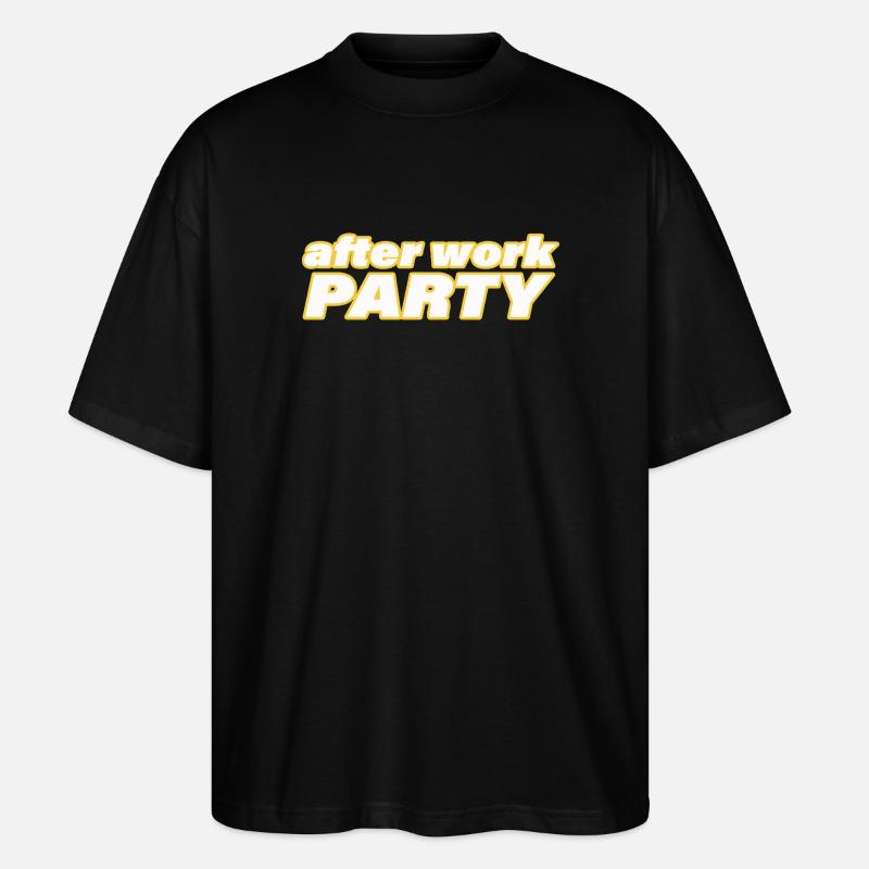 SOIRÉE AFTER WORK - T-shirt bio Blaster 2.0 coupe oversize Stanley/Stella Unisexe - noir