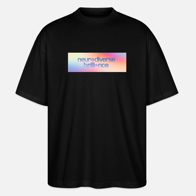 Neurodiverse Brilliance - Stanley/Stella Oversized Unisex Bio T-Shirt Blaster 2.0 - Schwarz