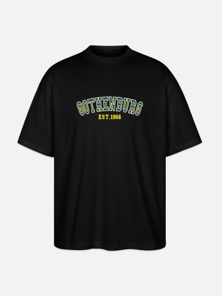 Göteborg gegründet 1966 - Stanley/Stella Oversized Unisex Bio T-Shirt Blaster 2.0 - Schwarz