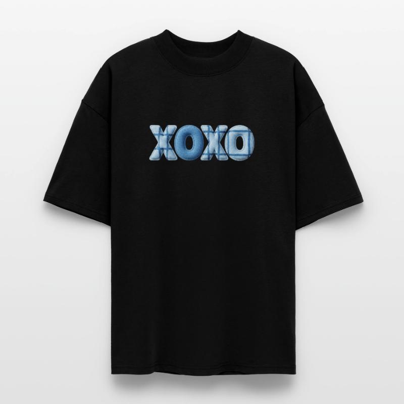 XOXO Patchwork Look with Fabric Look Stanley/Stella Oversized Unisex Organic T-shirt Blaster 2.0