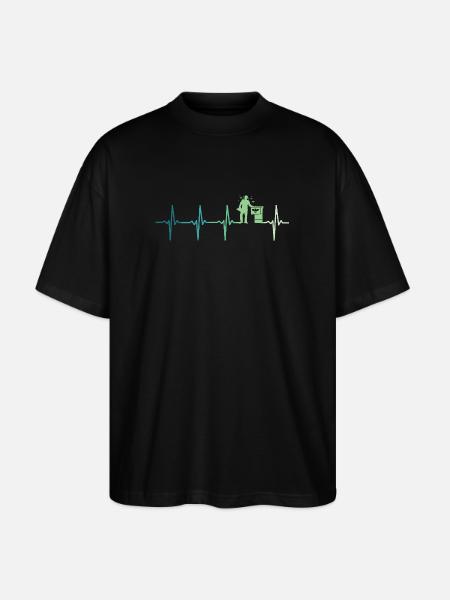Beekeeper Beekeeper's heartbeat - Stanley/Stella Oversized Unisex Organic T-shirt Blaster 2.0 - black