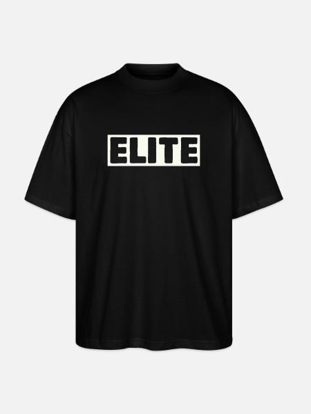 Elite Lettering Shirt - Stanley/Stella Oversized Unisex Organic T-shirt Blaster 2.0 - black