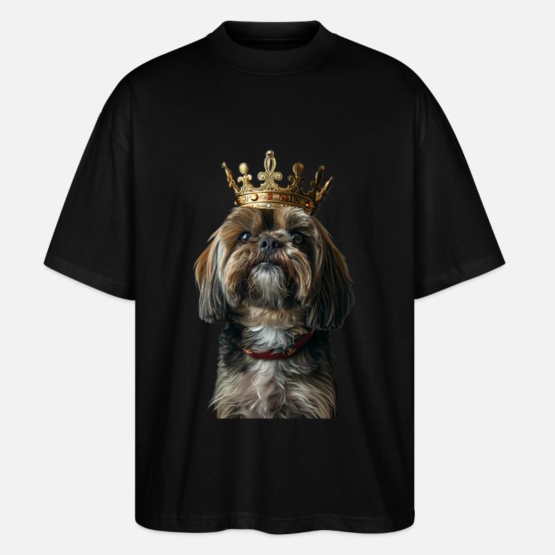 Lhassa Apso - T-shirt bio Blaster 2.0 coupe oversize Stanley/Stella Unisexe - noir