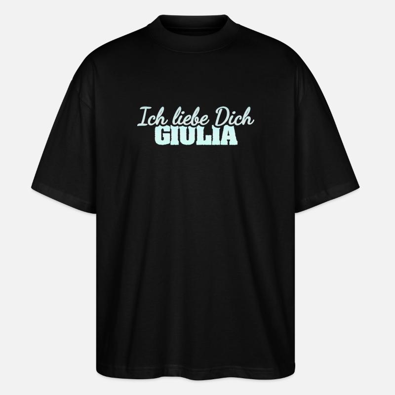 Giulia - T-shirt bio Blaster 2.0 coupe oversize Stanley/Stella Unisexe - noir