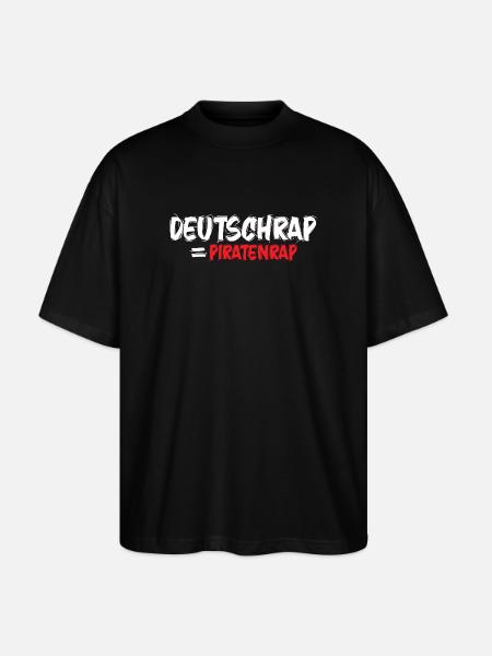 Piratenmusik-hiphop-deutschrap_rap1 - Stanley/Stella Oversized Unisex Bio T-Shirt Blaster 2.0 - Schwarz