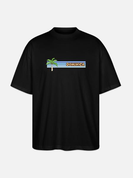 Dominica als Sonne - Stanley/Stella Oversized Unisex Bio T-Shirt Blaster 2.0 - Schwarz