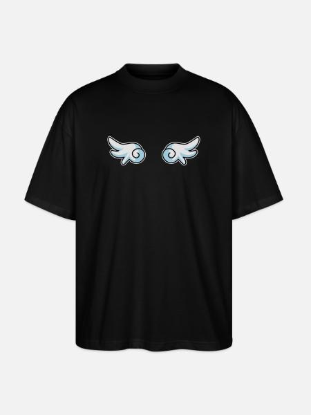 Angel wings - Stanley/Stella Oversized Unisex Organic T-shirt Blaster 2.0 - black