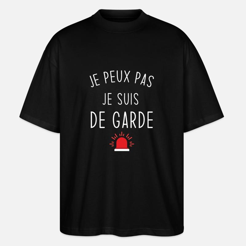 I can't I'm on call - Stanley/Stella Oversized Unisex Organic T-shirt Blaster 2.0 - black