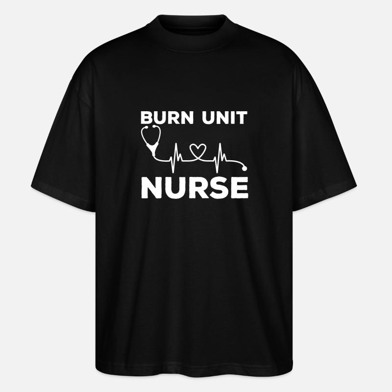 Cadeau d’infirmière brûlée - T-shirt bio Blaster 2.0 coupe oversize Stanley/Stella Unisexe - noir