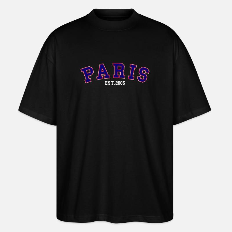 PARIS_EST_2005 - Stanley/Stella Oversized Unisex Bio T-Shirt Blaster 2.0 - Schwarz