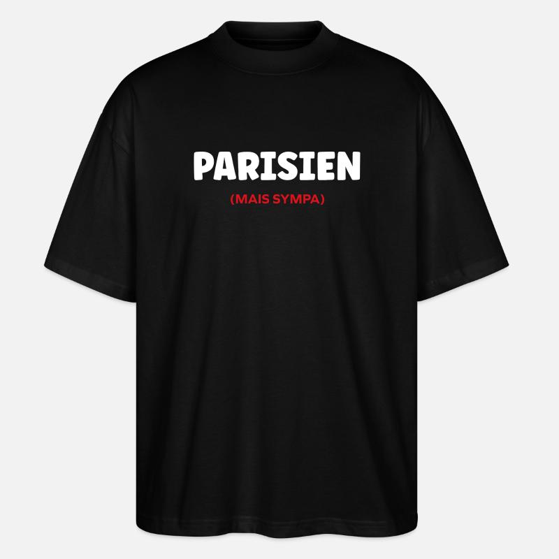 Pariser - Stanley/Stella Oversized Unisex Bio T-Shirt Blaster 2.0 - Schwarz