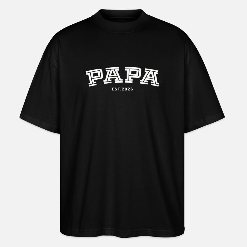 Papa Est. 2026 - T-shirt bio Blaster 2.0 coupe oversize Stanley/Stella Unisexe - noir