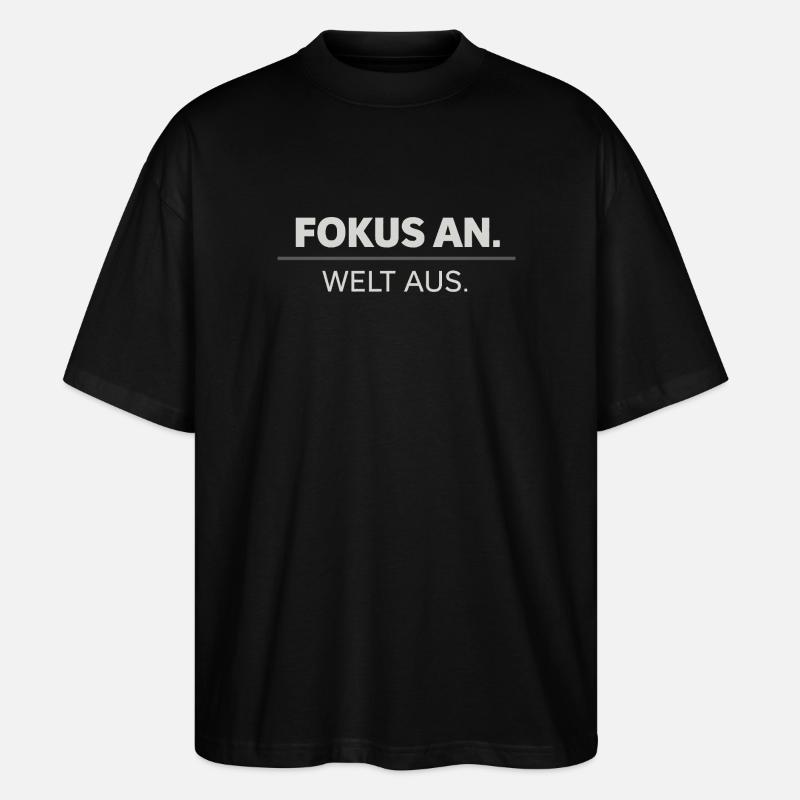 Succès, Concentration, Confiance - T-shirt bio Blaster 2.0 coupe oversize Stanley/Stella Unisexe - noir