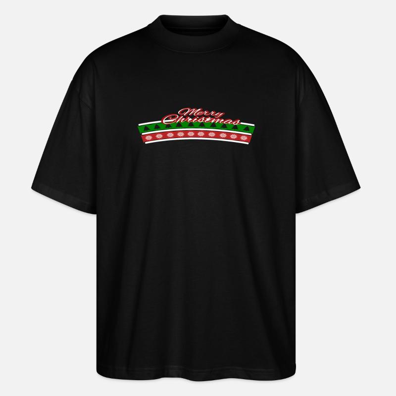 Noël moche Design Noël - T-shirt bio Blaster 2.0 coupe oversize Stanley/Stella Unisexe - noir