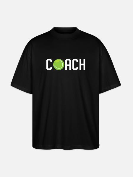 Tennis Coach - Stanley/Stella Oversized Unisex Organic T-shirt Blaster 2.0 - black