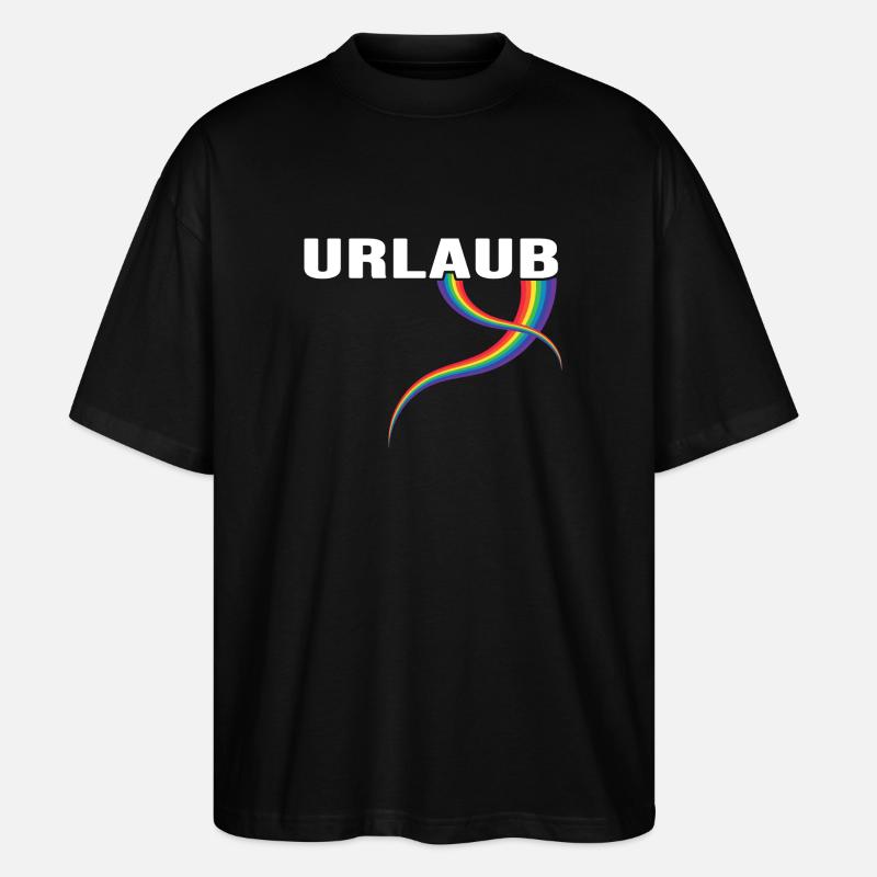 Destination arc-en-ciel de vacances - T-shirt bio Blaster 2.0 coupe oversize Stanley/Stella Unisexe - noir