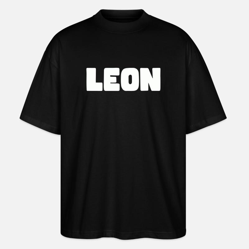 Nom Léon - T-shirt bio Blaster 2.0 coupe oversize Stanley/Stella Unisexe - noir