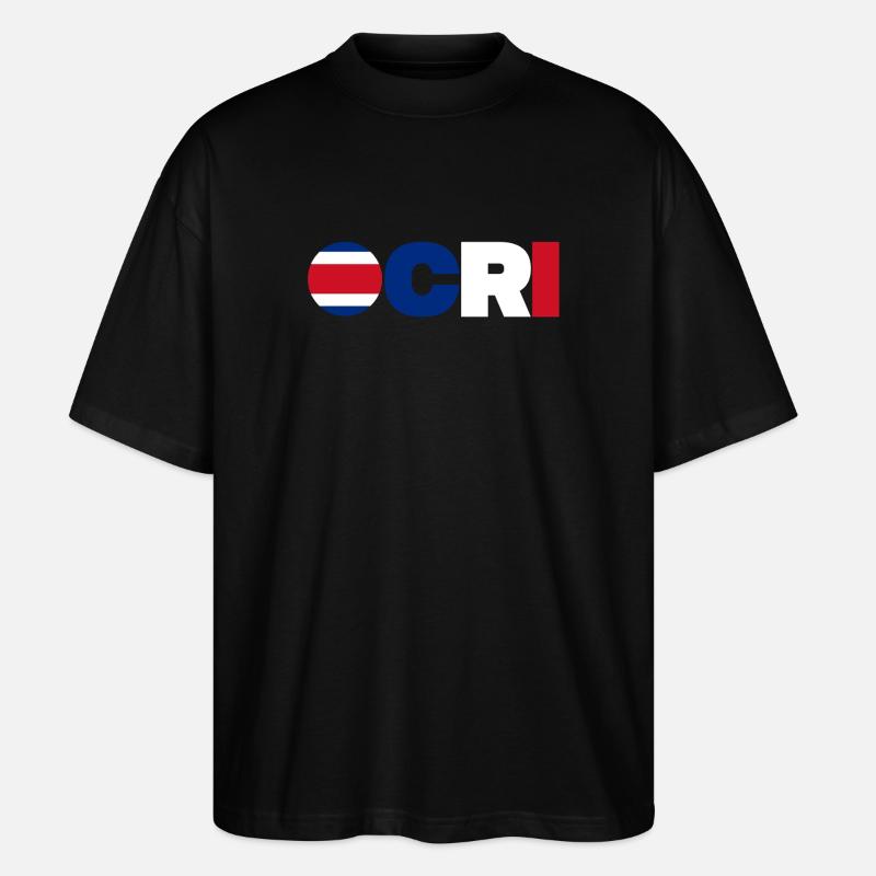 Costa Rica - Stanley/Stella Oversized Unisex Bio T-Shirt Blaster 2.0 - Schwarz