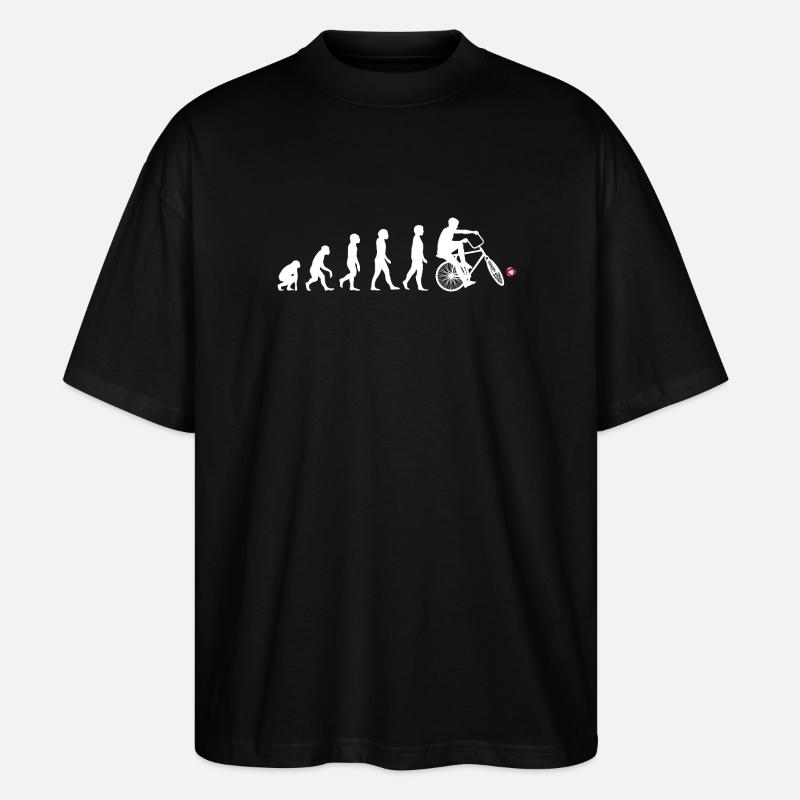 Cyclisme, Cyclball, Cyclisme en salle, Évolution - T-shirt bio Blaster 2.0 coupe oversize Stanley/Stella Unisexe - noir