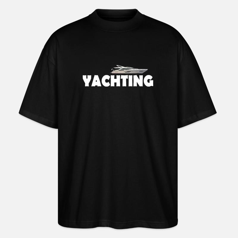 YACHTING - Stanley/Stella Oversized Unisex Bio T-Shirt Blaster 2.0 - Schwarz