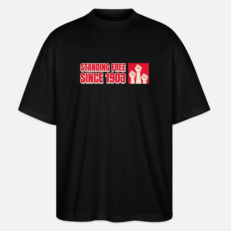 Seit 1903 frei stehend - Stanley/Stella Oversized Unisex Bio T-Shirt Blaster 2.0 - Schwarz