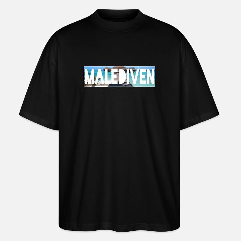 malediven - Stanley/Stella Oversized Unisex Bio T-Shirt Blaster 2.0 - Schwarz