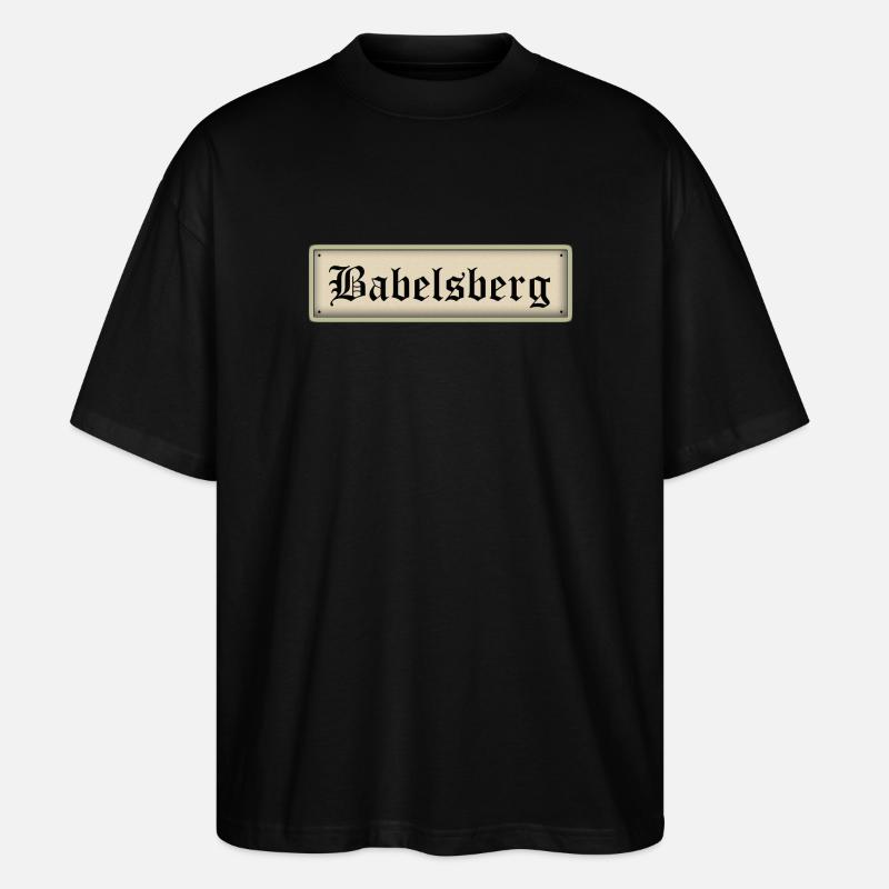 BABELSBERG - Stanley/Stella Oversized Unisex Bio T-Shirt Blaster 2.0 - Schwarz