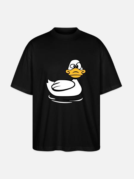 Dumma anka - Ekologisk Oversized T-shirt Unisex Stanley/Stella Blaster 2.0 - svart