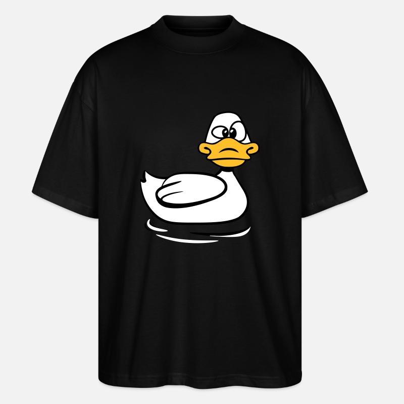 duck goofy - Stanley/Stella Oversized Unisex Organic T-shirt Blaster 2.0 - black