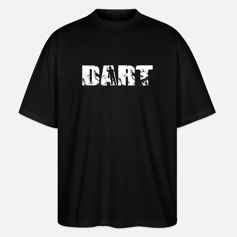 Conception de fléchettes classique - T-shirt bio Blaster 2.0 coupe oversize Stanley/Stella Unisexe - noir