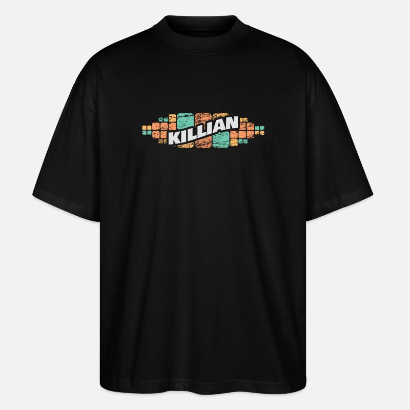 Vorname Killian - Stanley/Stella Oversized Unisex Bio T-Shirt Blaster 2.0 - Schwarz