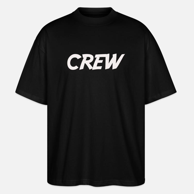 crew_-2- - T-shirt bio Blaster 2.0 coupe oversize Stanley/Stella Unisexe - noir