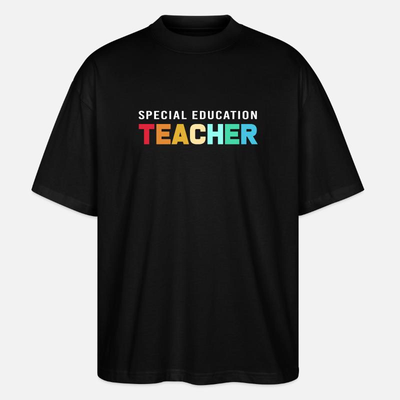 Sonderschule Lehrer Förderschule Pädagoge - Stanley/Stella Oversized Unisex Bio T-Shirt Blaster 2.0 - Schwarz