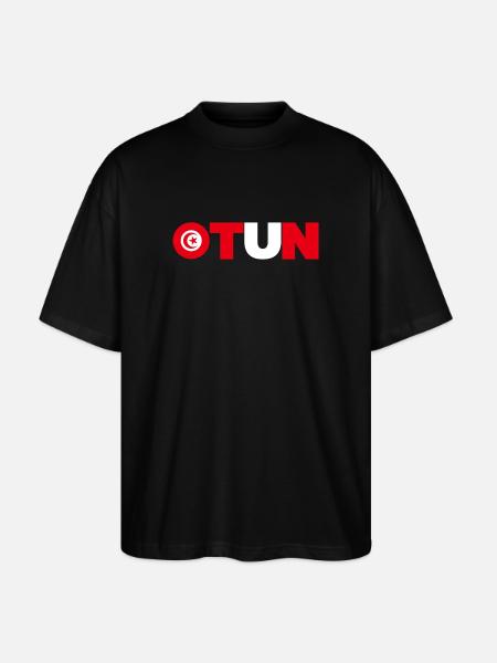 Tunisia - Stanley/Stella Oversized Unisex Organic T-shirt Blaster 2.0 - black
