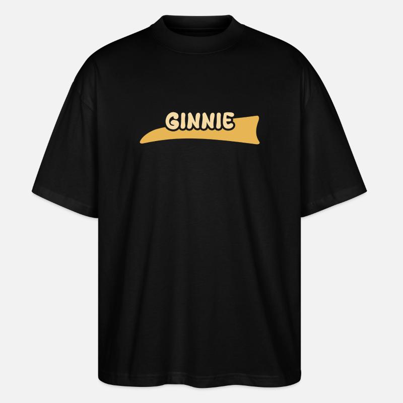 Ginnie as a given name - Stanley/Stella Oversized Unisex Organic T-shirt Blaster 2.0 - black