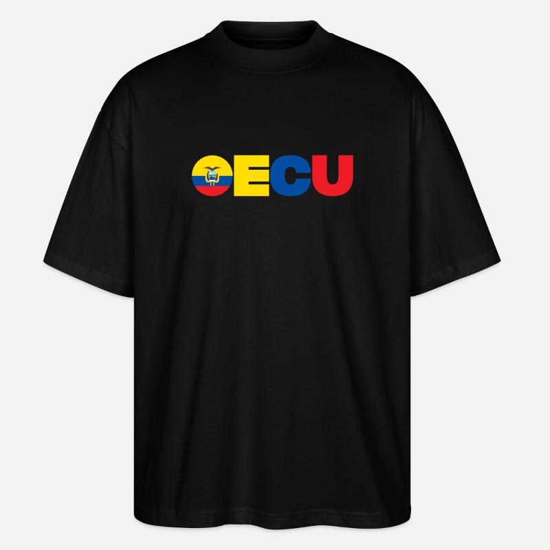 Ecuador - Stanley/Stella Oversized Unisex Bio T-Shirt Blaster 2.0 - Schwarz