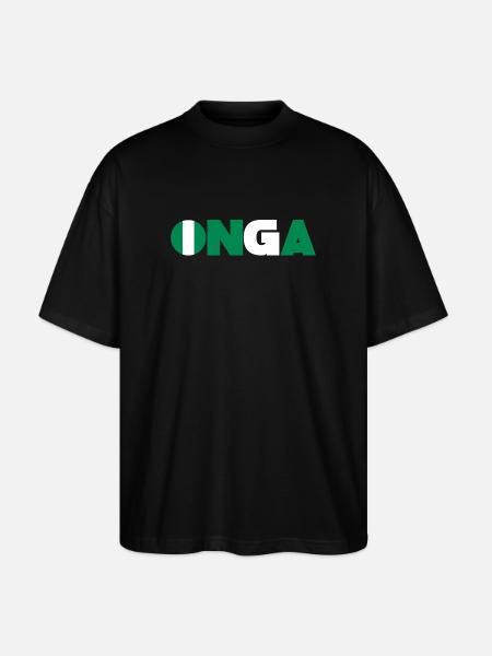 Nigeria - Stanley/Stella Oversized Unisex Organic T-shirt Blaster 2.0 - black