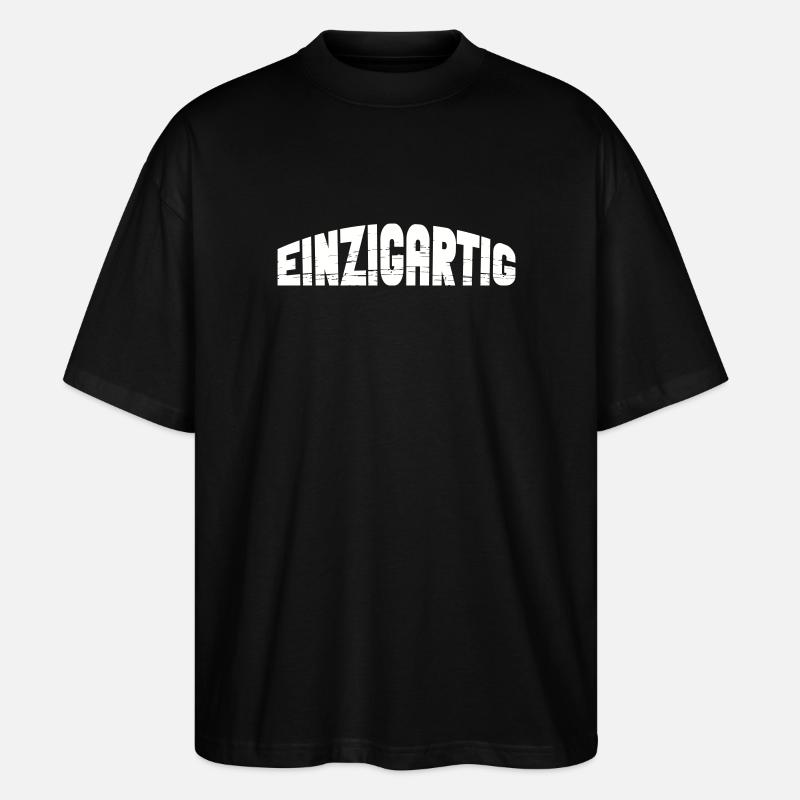 einzigartig - Stanley/Stella Oversized Unisex Bio T-Shirt Blaster 2.0 - Schwarz