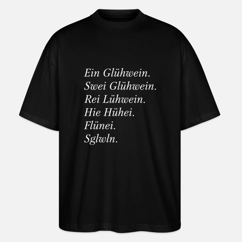 Glühwein-Abend - Stanley/Stella Oversized Unisex Bio T-Shirt Blaster 2.0 - Schwarz