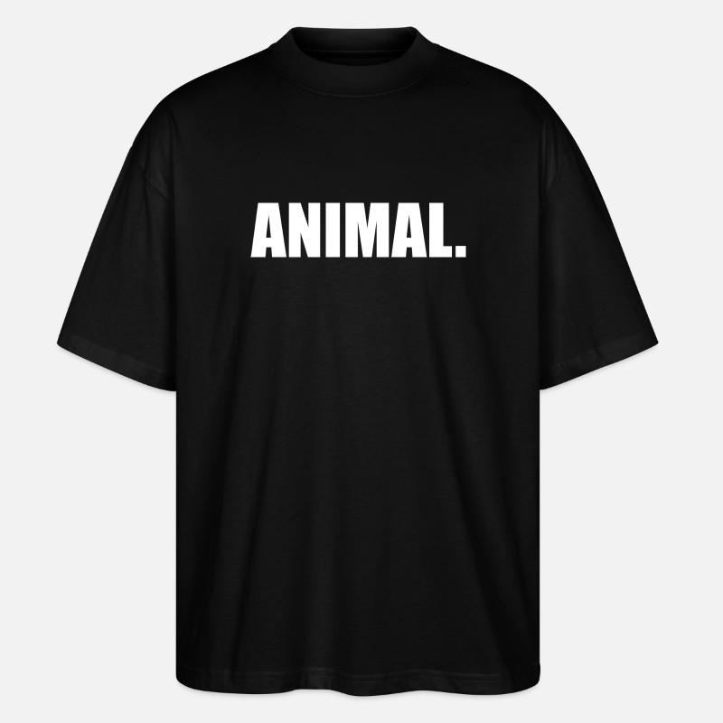 ANIMAL  - Stanley/Stella Oversized Unisex Bio T-Shirt Blaster 2.0 - Schwarz