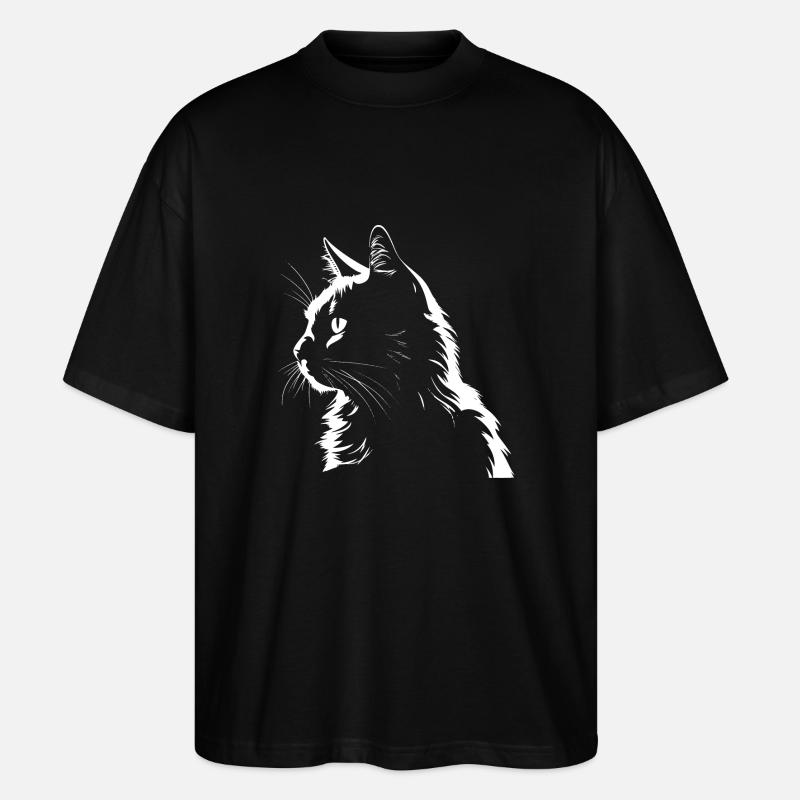 Chat, Motif De Chat - T-shirt bio Blaster 2.0 coupe oversize Stanley/Stella Unisexe - noir