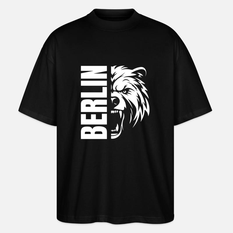 Berlin Merch - Stanley/Stella Oversized Unisex Bio T-Shirt Blaster 2.0 - Schwarz