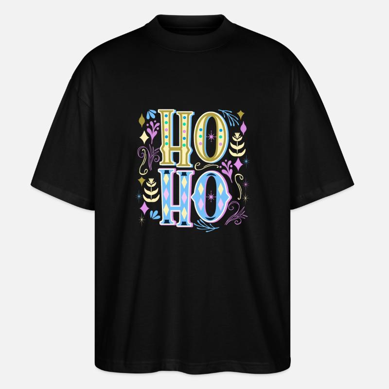 Ho, ho - T-shirt bio Blaster 2.0 coupe oversize Stanley/Stella Unisexe - noir